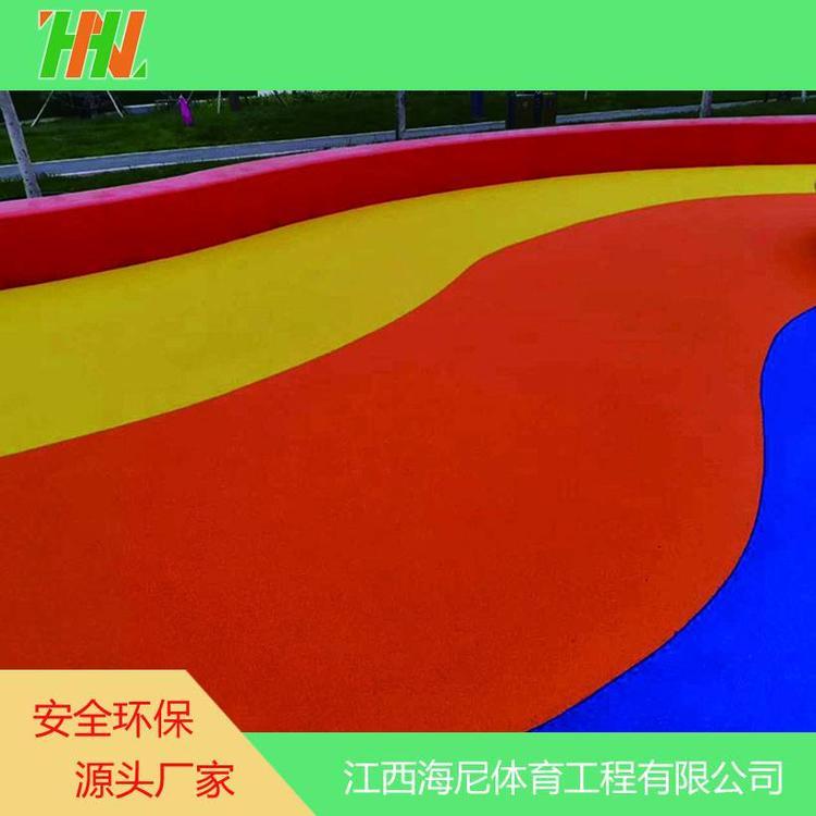 EPDM塑膠跑道 橡膠顆?；@球場(chǎng)羽毛球場(chǎng) 幼兒園地墊步道施工