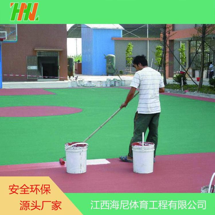 海尼承接硬地丙烯酸籃球場(chǎng)施工 彈性良好 不易開裂