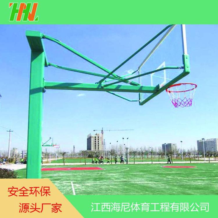 海尼供應戶外體育健身器材 當涂移動方管籃球架